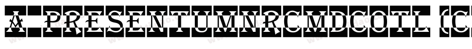 a_PresentumNrCmDcOtl (COPY 1)字体转换